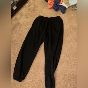 H&M relaxed fit black sweatpants size small